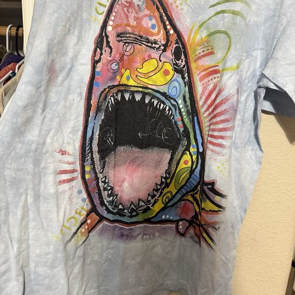 The Mountain Shark Tshirt Short Sleeve Graphic Tee Colorful Size XL - Picture 5 of 7